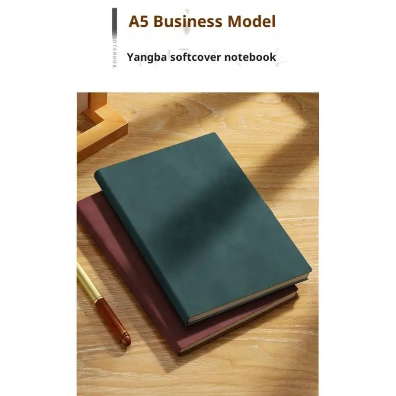 Vintage A5 Soft Leather Notebook – Business & College Journal Leather Notebook Babs