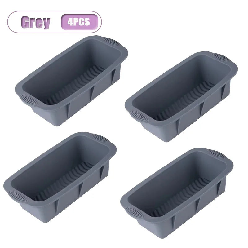 Large Silicone Ice Block Mold – Ice Bath Tray & Big Cube Maker Silicone Ice Mold Babs Grey-4PCS