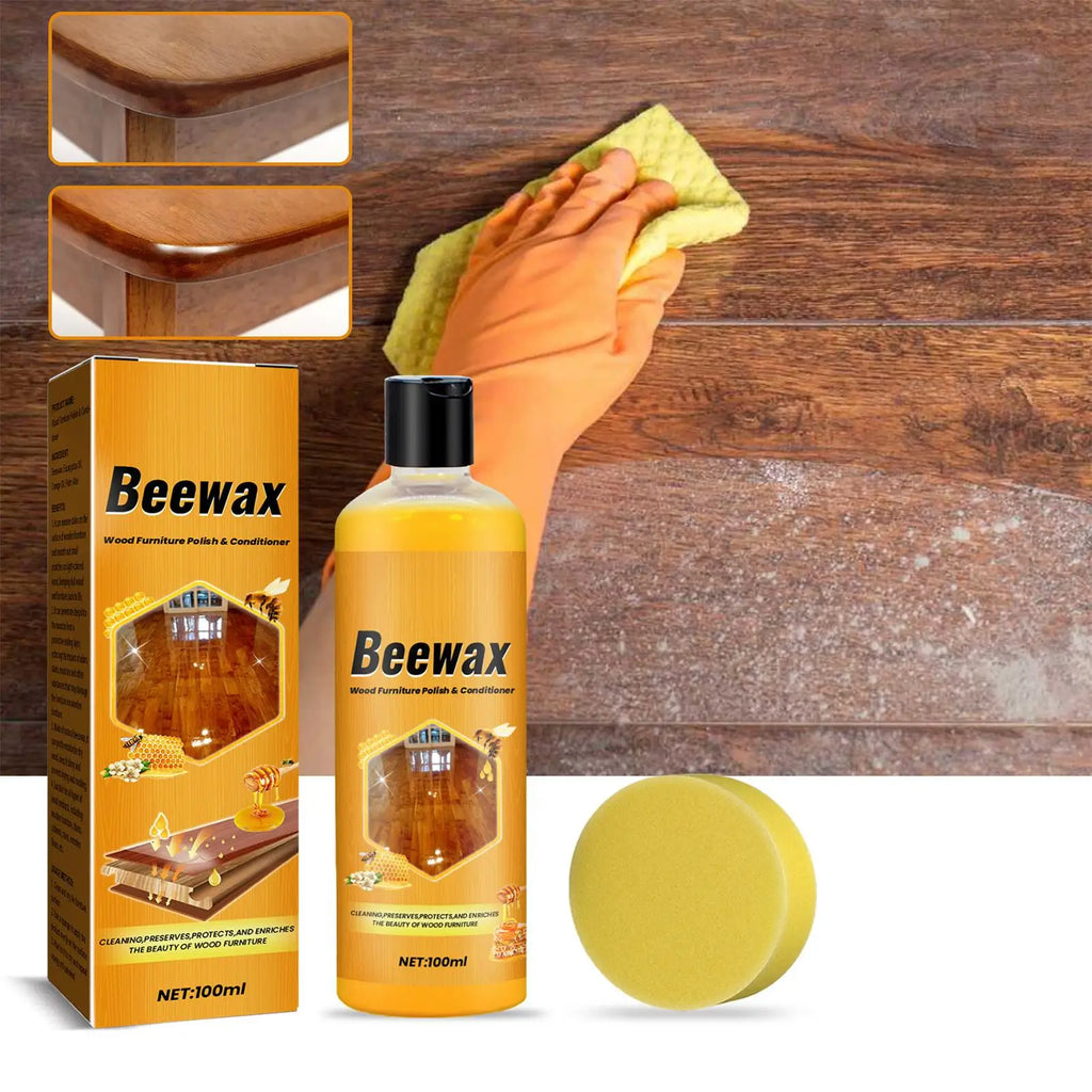 Natural Beeswax Wood Furniture Polish & Cleaner Spray 100ml Wood Furniture Polish Babs