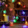 Snowflake LED Fairy String Lights – Battery & USB, Waterproof LED String Lights Babs Multicolor 6M40LED USB
