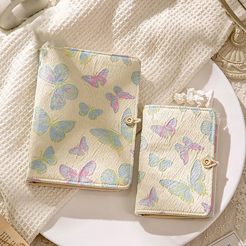 Butterfly Embroidered A5/A6 6-Ring Loose-Leaf Journal Notebook Loose-Leaf Journal Babs