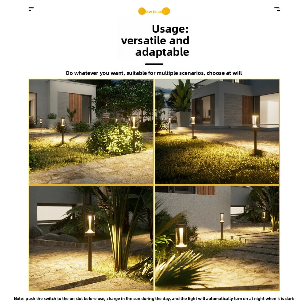 Solar Garden Stake Light – Rainproof Outdoor Path Lamp Solar Garden Light Babs