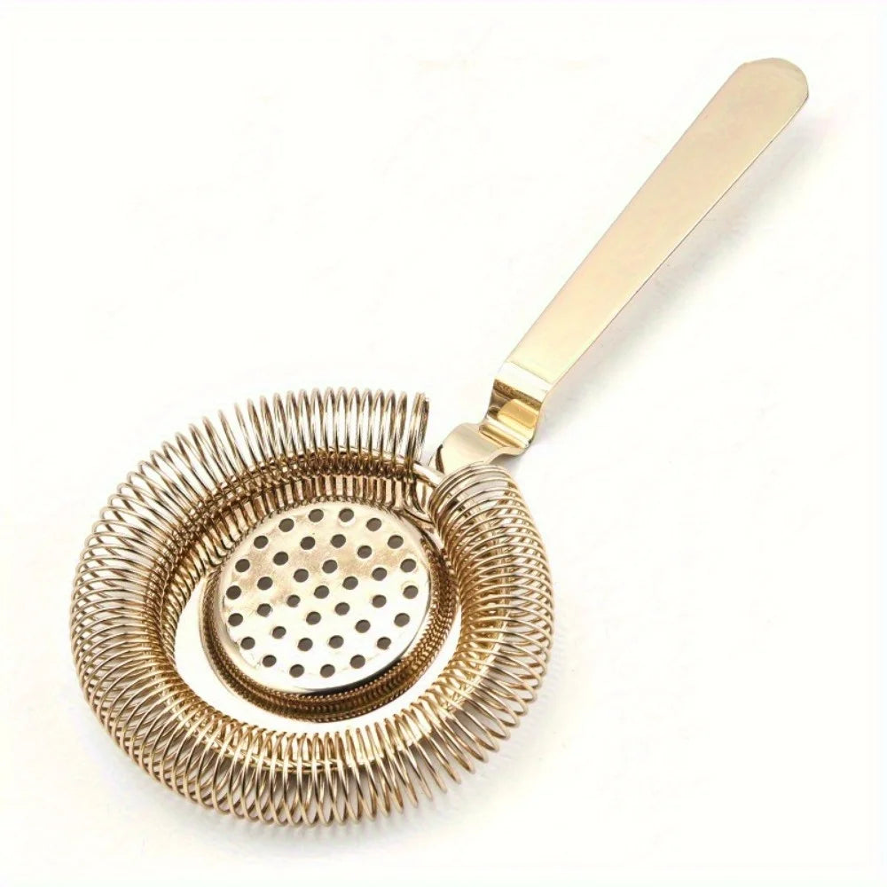 304 Stainless Steel Cocktail Strainer – Bar Tool Strainer Cocktail Bar Strainer Babs Golden