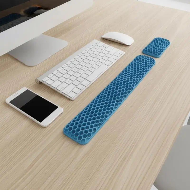 Honeycomb Ergonomic Wrist Rest Set – Keyboard & Mouse Pad Ergonomic Wrist Rest Babs
