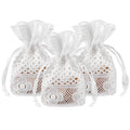 3pcs White Lace Drawstring Gift Bags | Wedding & Party Favors Lace Gift Bags Babs White 3Pcs