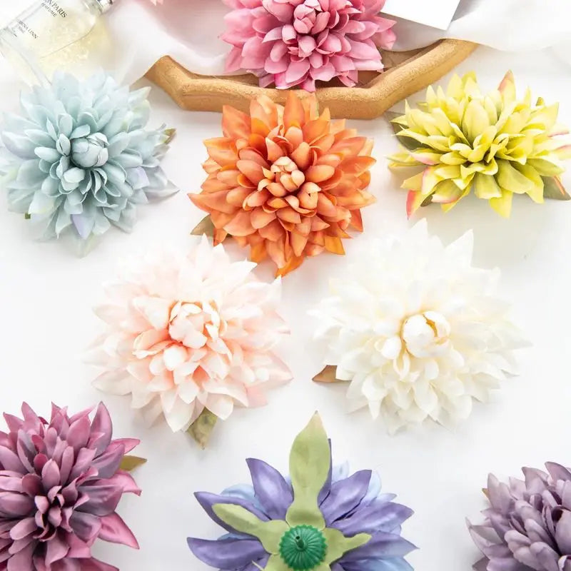 Silk Gerbera Artificial Flowers 5/10 Pcs – Wedding & Home Décor Artificial Silk Flowers Babs