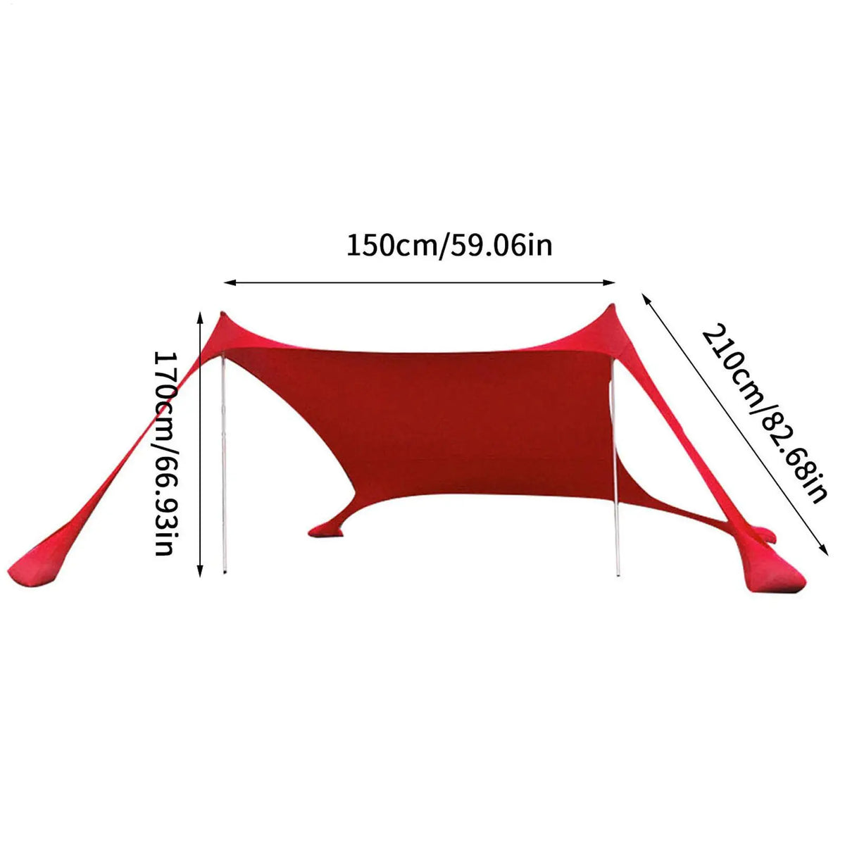 Pop-Up Beach Canopy Tent | 98% UV Protection, 1–3 Person Beach Canopy Tent Babs