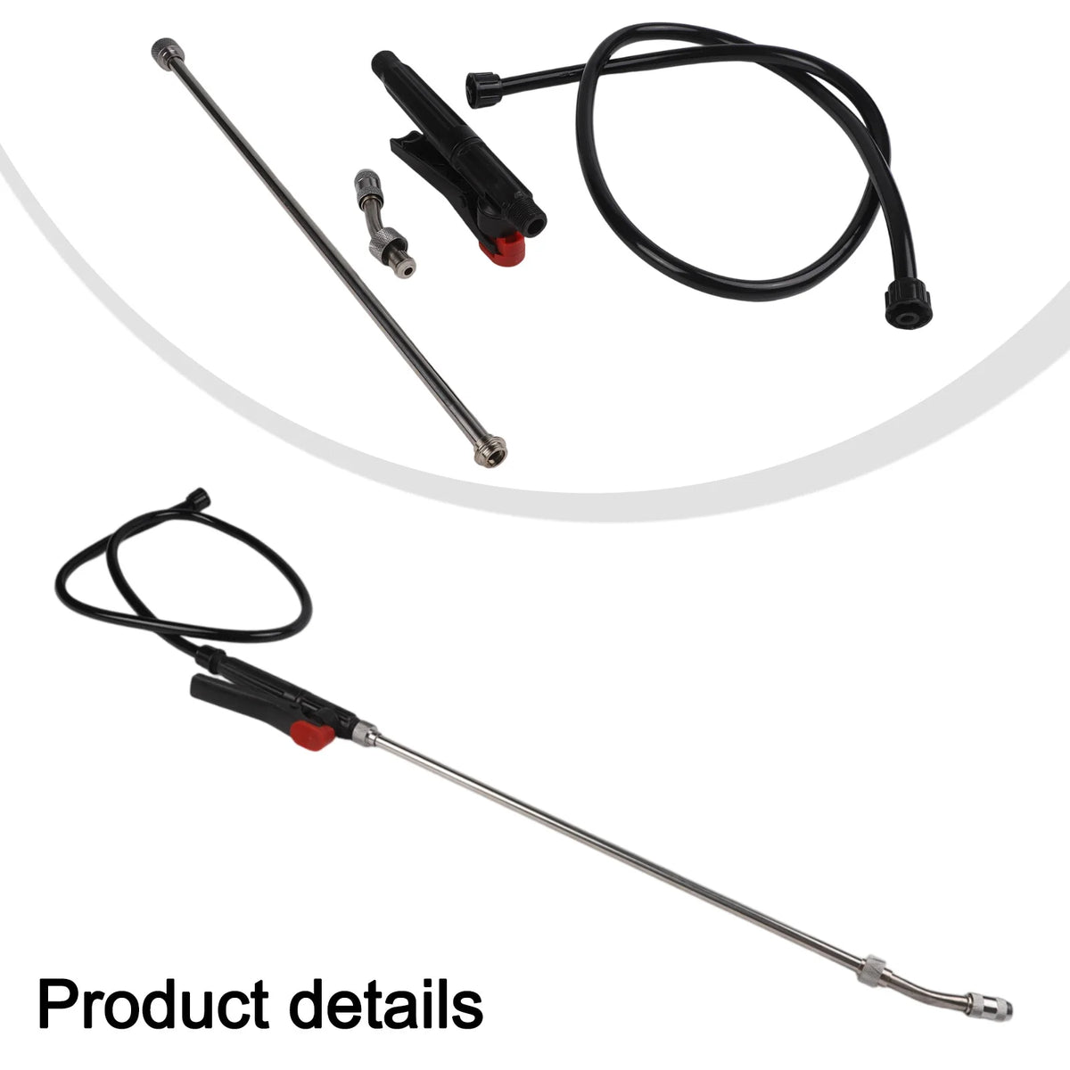 29-In Stainless Steel Garden Sprayer Wand – Adjustable Nozzle Garden Sprayer Wand Babs