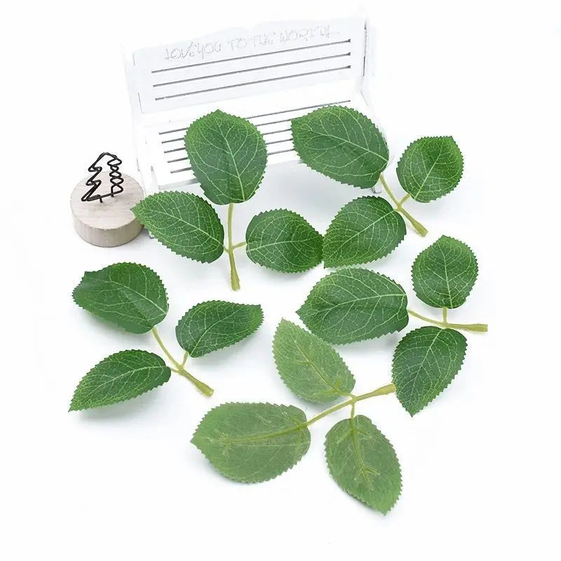 Artificial Silk Rose Leaves for Wedding DIY & Home Décor Artificial Silk Leaves Babs style 7 25pcs