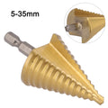 HSS Titanium Step Drill Bit 5-35mm | 13-Step Cone Bit Step Drill Bit Babs Default Title
