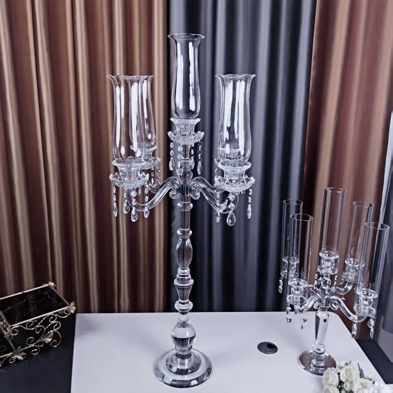 Crystal Candlestick Holder – Elegant Luxury Wedding Decor Crystal Candle Holder Babs