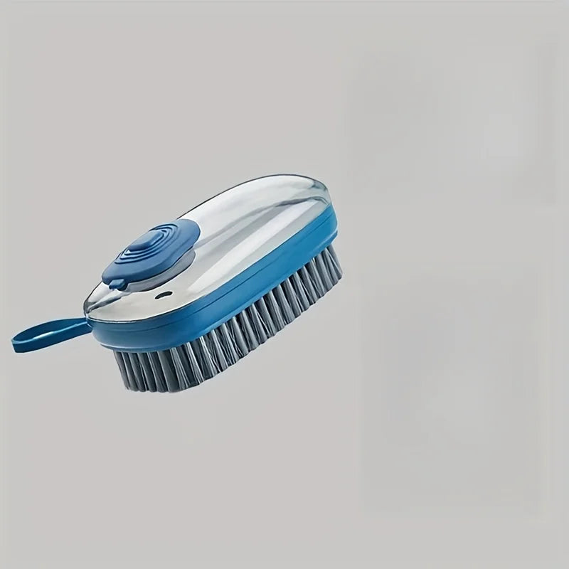 Shoe Brush with Liquid Container – Soft Bristle Cleaner Shoe Cleaning Brush Babs green