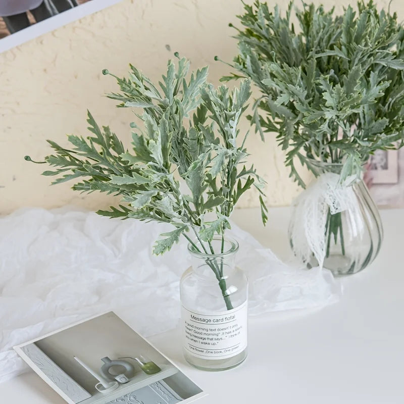 Artificial Leaf Flower Wall Vase – Wedding & Home Decor Prop Artificial Flower Decor Babs