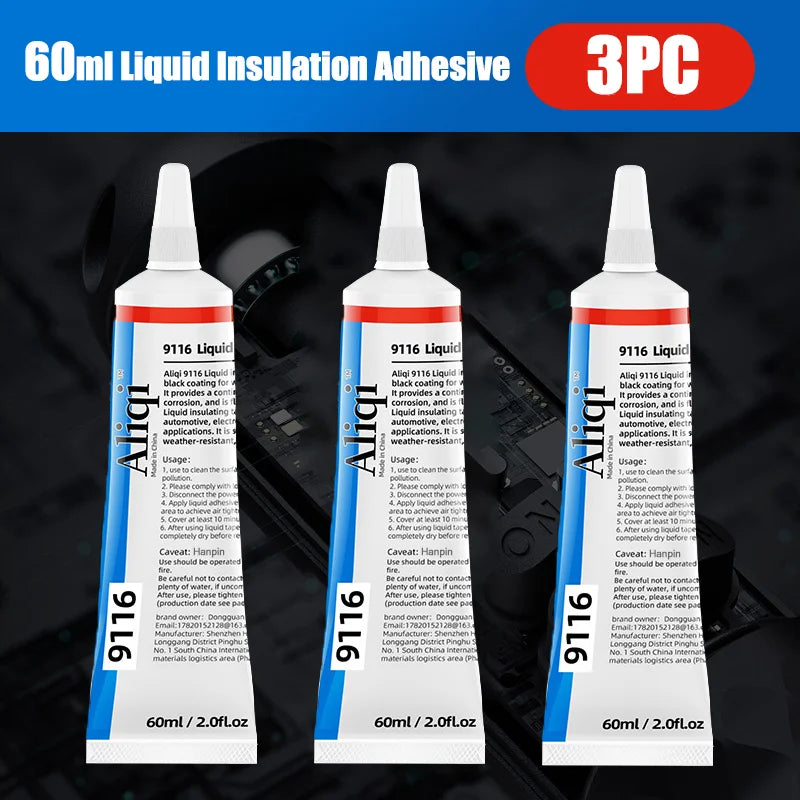 Waterproof Liquid Electrical Tape Insulating Sealant Wire Repair Liquid Electrical Tape Babs 3pcs 60ml