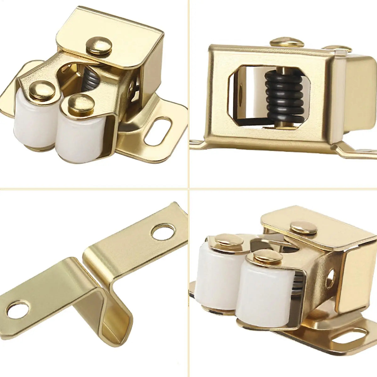 Double Roller Cabinet Door Catches with Screws – Strong Hold Cabinet Door Catch Babs