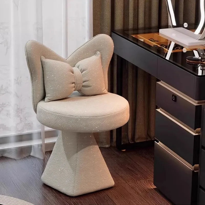 Butterfly Makeup Swivel Stool – Modern Luxury Bedroom Chair Vanity Swivel Stool Babs