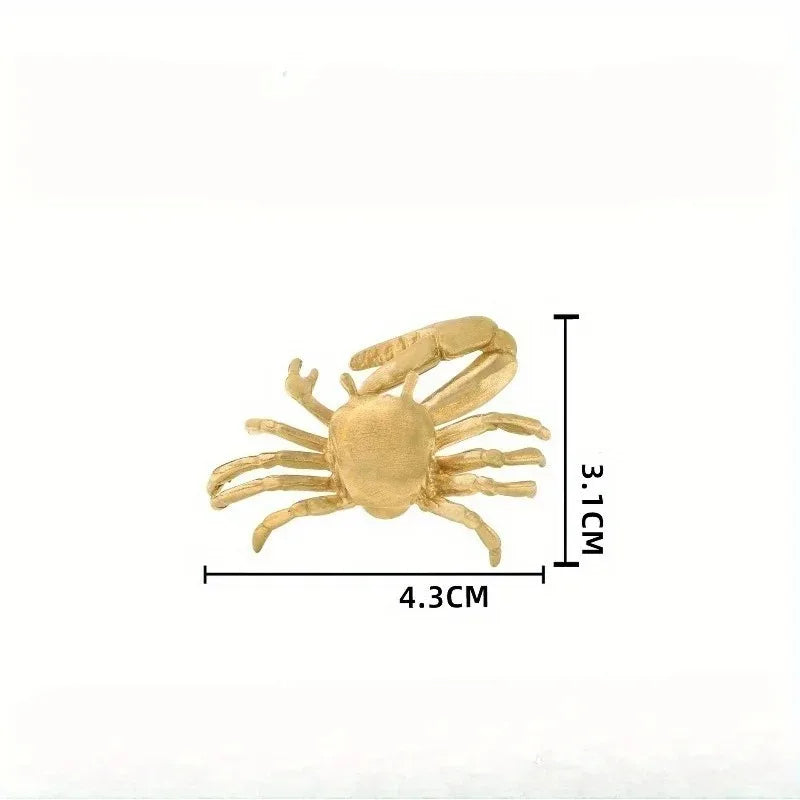 Brass Crab Cabinet Knob – Nautical Single Hole Drawer Pull Cabinet Knob Babs
