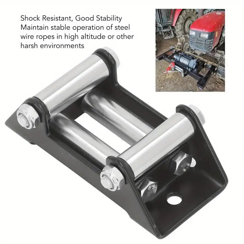 4-Way Winch Roller Fairlead Cable Guide 4500LB High-Strength Steel Winch Roller Fairlead Babs