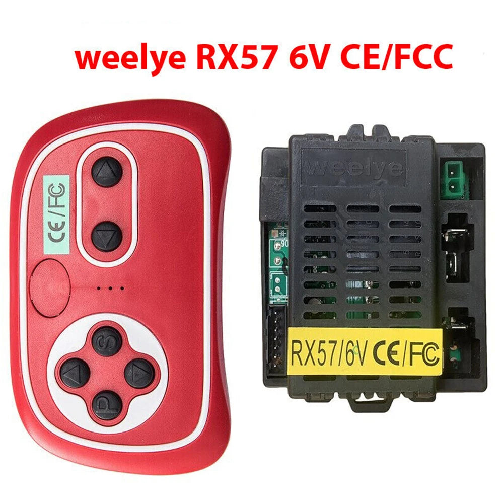 Weelye RX57 6V 12V Kids Electric Car Receiver & 2.4G Transmitter Ride-On Car Parts Babs TX20 and RX57 6V