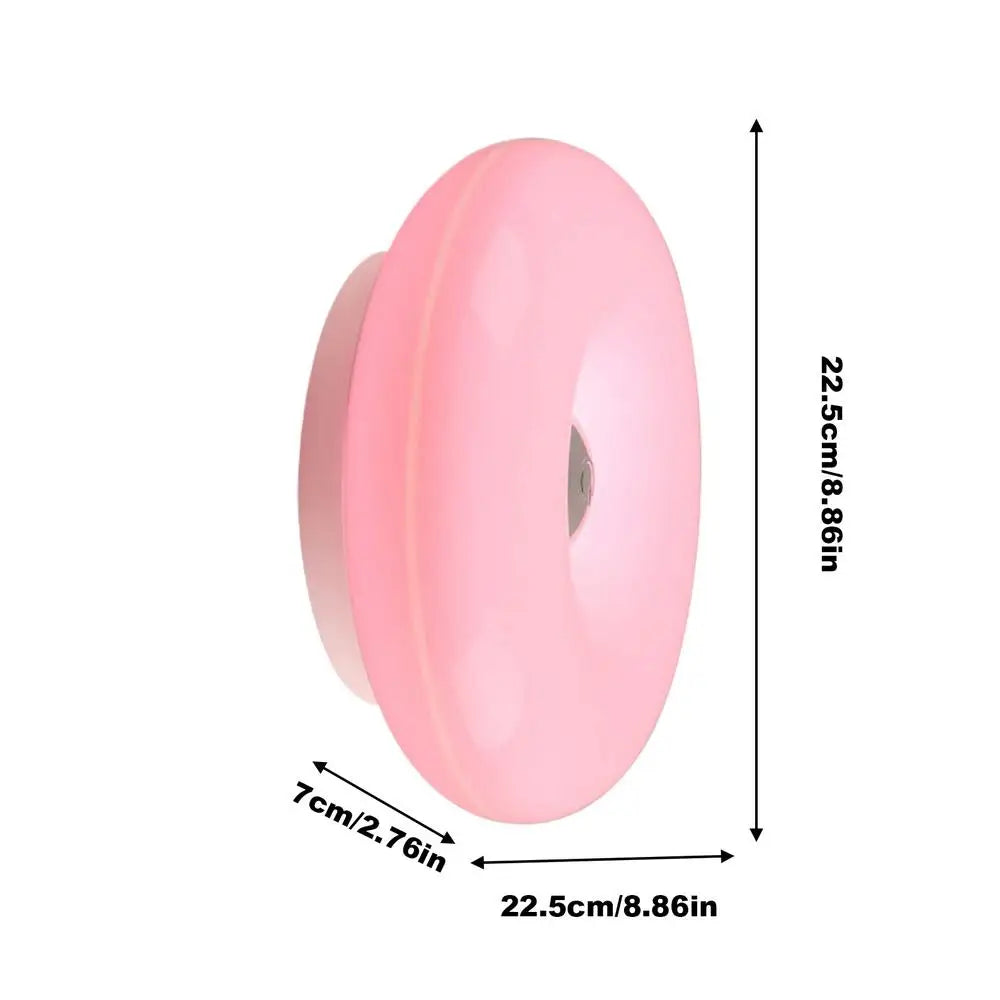 Donut Shape Dimmable LED Night Light – Warm Ambient Table Lamp LED Night Light Babs Pink
