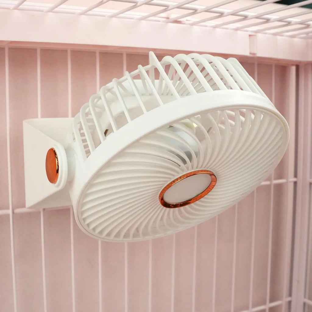 USB Rechargeable Pet Cage Fan for Hamsters, Bunnies & More Pet Cage Fan Babs