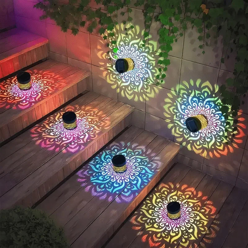 Solar Sunflower Mandala Wall Lamp – Outdoor Garden Fence Light Solar Garden Light Babs