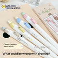 4-Pack Magnetic Cat Gel Pens 0.5mm Retractable Fast-Dry Ink Gel Pen Set Babs One Size