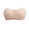 Women's Plus Size Strapless Front Closure Push Up Bralette Strapless Bralette Babs Beige M