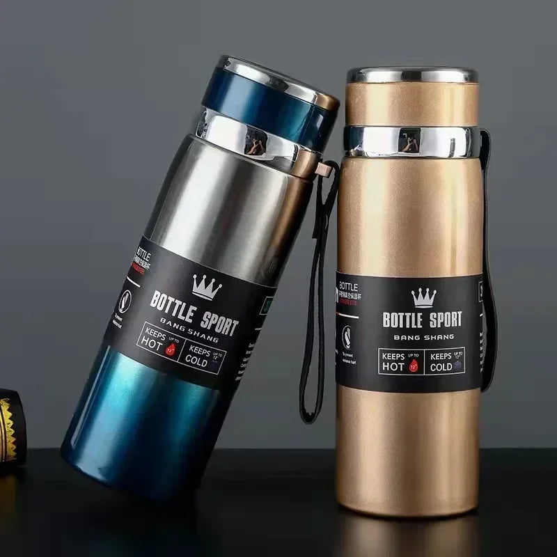 800ml Stainless Steel Insulated Vacuum Flask | Hot & Cold Insulated Water Bottle Babs