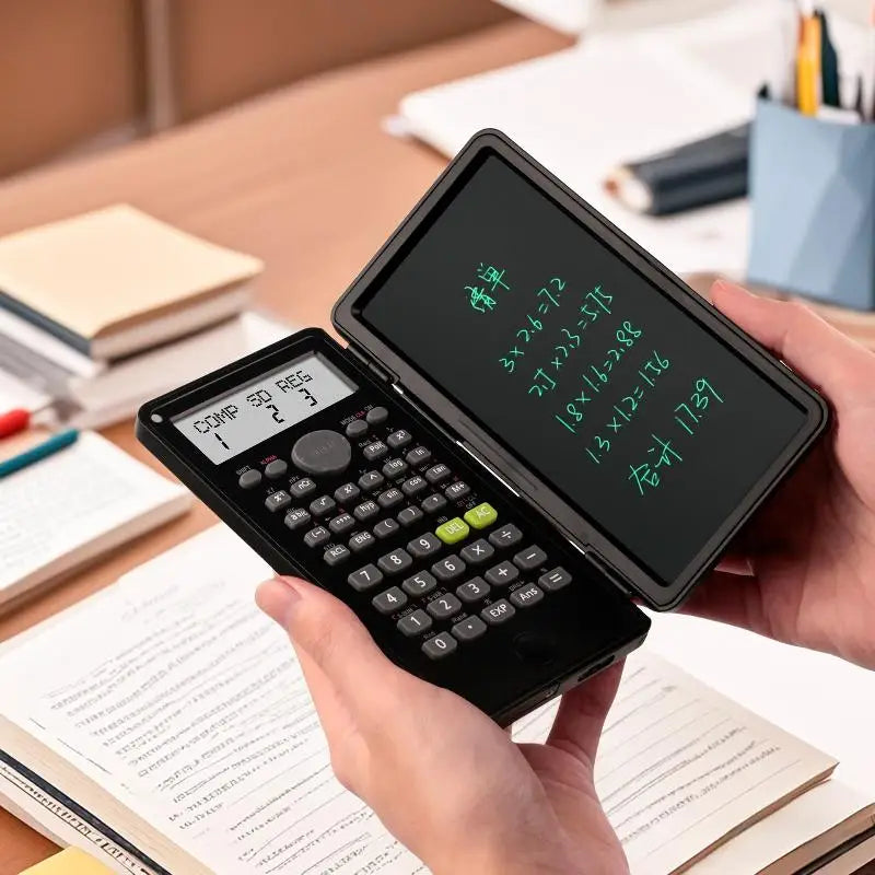 HUXUAN 2-in-1 Scientific Calculator & LCD Writing Tablet Scientific Calculator Babs