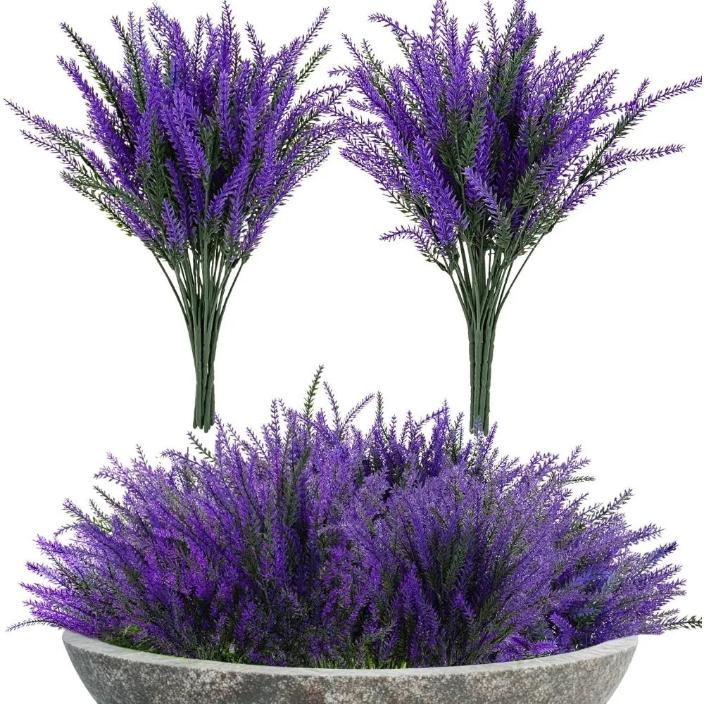 5-Pack Artificial Lavender Bouquets | Home & Wedding Decor Artificial Flower Bouquet Babs