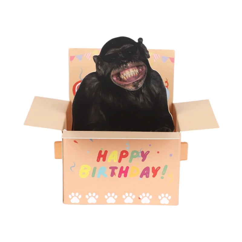 3D Pop-Up Happy Birthday Card – Handmade Paper Greeting Card Pop-Up Greeting Card Babs D