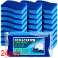 24-Pack Scratch-Free Microfiber Sponges for Dishes & Cleaning Cleaning Sponges Babs Blue