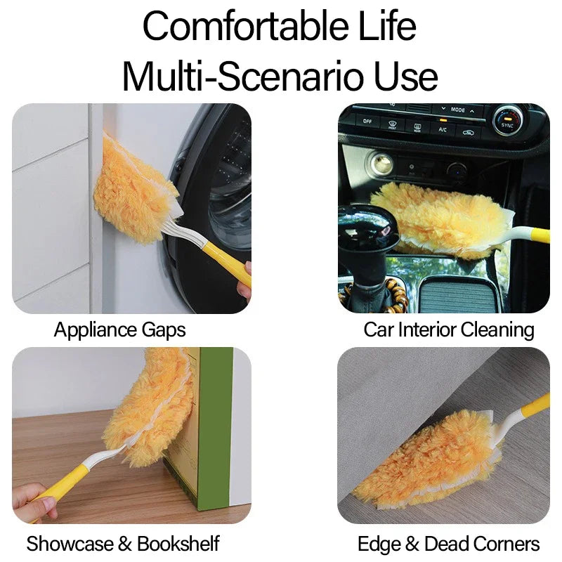 Double-Sided Electrostatic Microfiber Duster – Dust & Cobweb Cleaner Microfiber Duster Babs