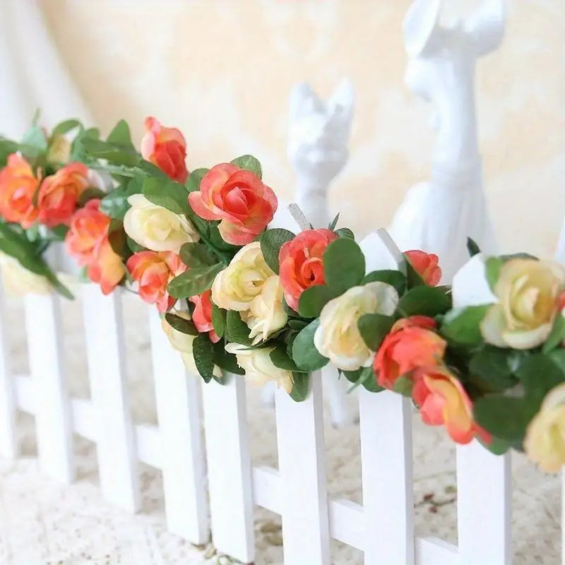 2.5m Artificial Rose Vine | 45 Roses Wedding & Event Décor Artificial Flower Vine Babs