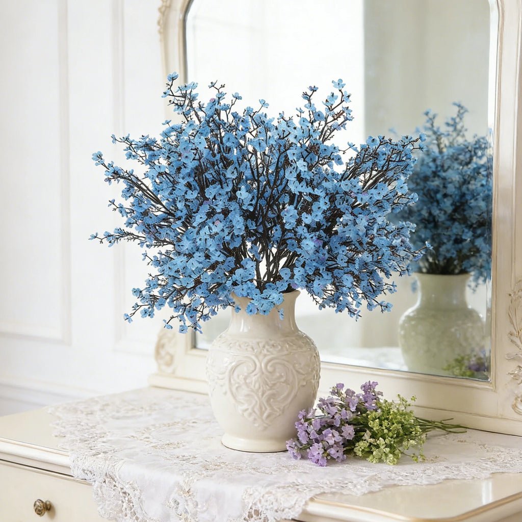 Artificial Cherry Blossom & Gypsophila Silk Flowers | Wedding Décor Artificial Silk Flowers Babs
