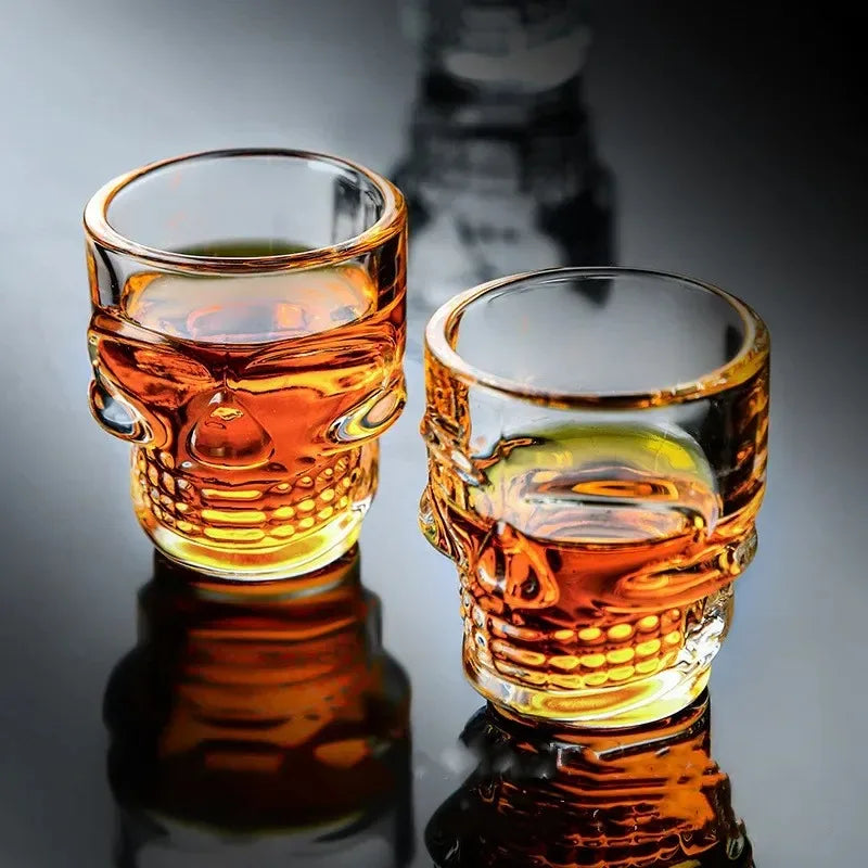 Skull Head Shot Glass – Crystal Clear 1.5oz Party Bar Cup Novelty Shot Glass Babs