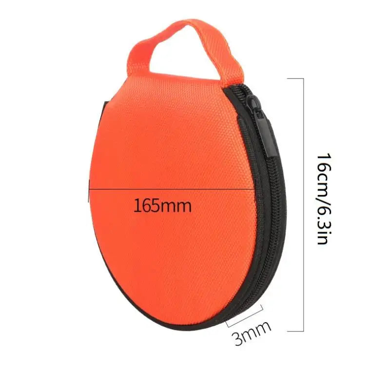Round Oxford Cloth Portable Zippered Storage Case Organizer Portable Storage Case Babs