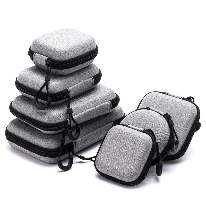 Shockproof Hard Shell Earphone Case EVA Headphone Storage Bag Headphone Case Babs