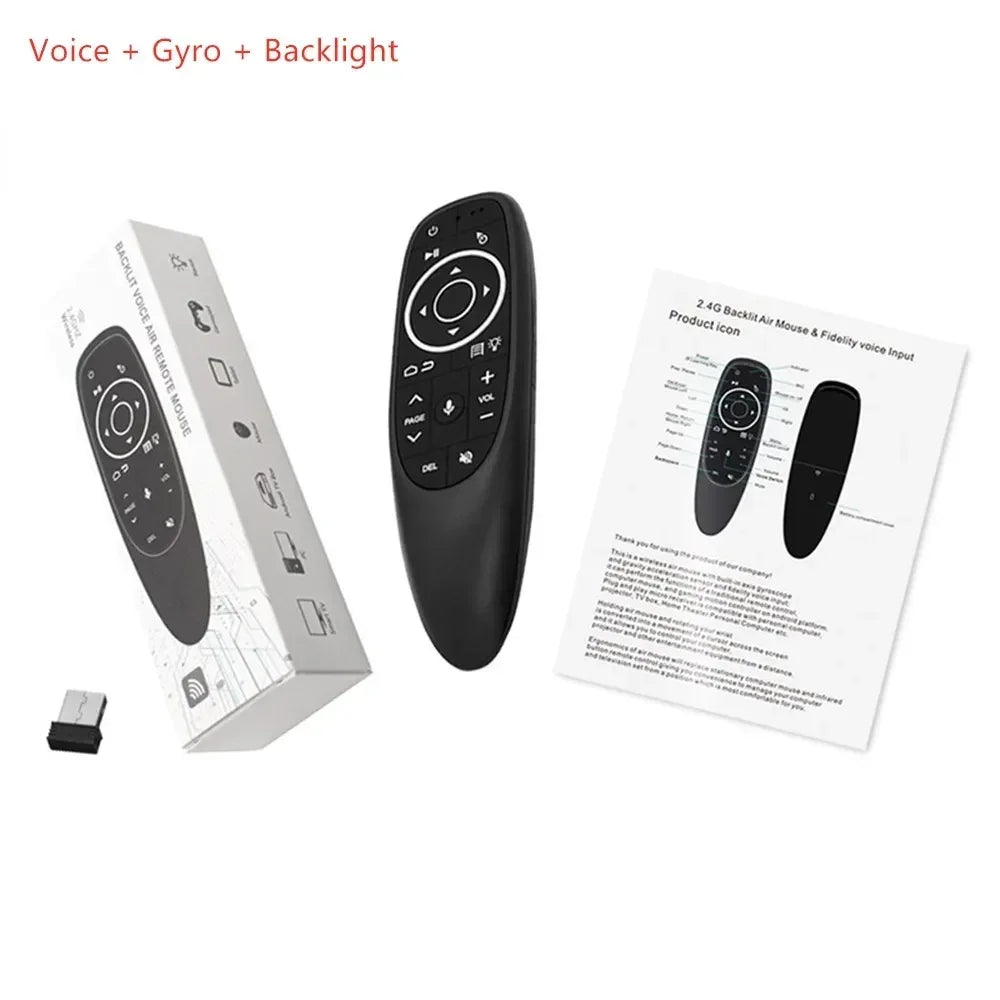 G10S Pro 2.4GHz Air Mouse Remote – Voice, Gyro & Backlit Keys Wireless Air Mouse Remote Babs G10S Pro