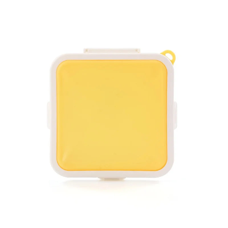 Silicone Sandwich Lunch Box – Reusable & Microwave-Safe Silicone Lunch Box Babs Yellow