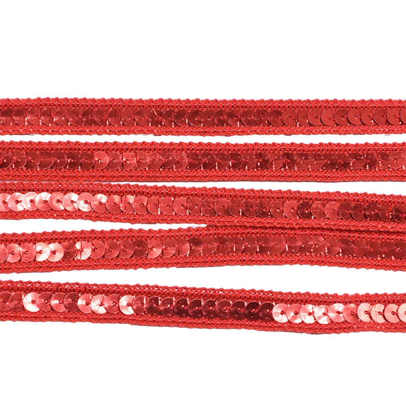 5M Sequin Ribbon Lace Trim 12mm – Bridal DIY Sewing Craft Sequin Lace Trim Babs B07 5M