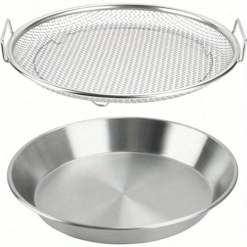 Stainless Steel Mesh Drain Basket Oil Filter Tray 8.7" Mesh Drain Basket Babs