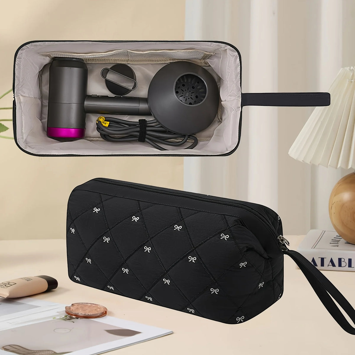 Waterproof Hair Tools Travel Bag – Dryer, Curling & Flat Iron Case Hair Tool Travel Bag Babs