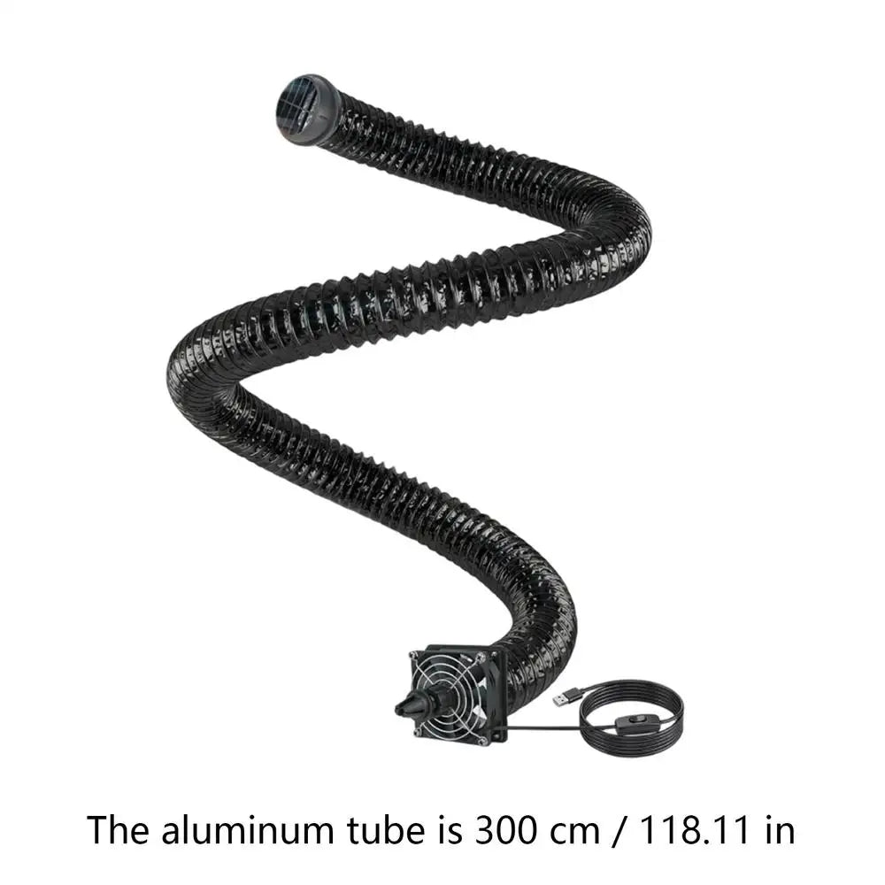 Foldable Car AC Vent Extender – 3M Hose for SUV RV Truck Car AC Vent Extender Babs 1pcs
