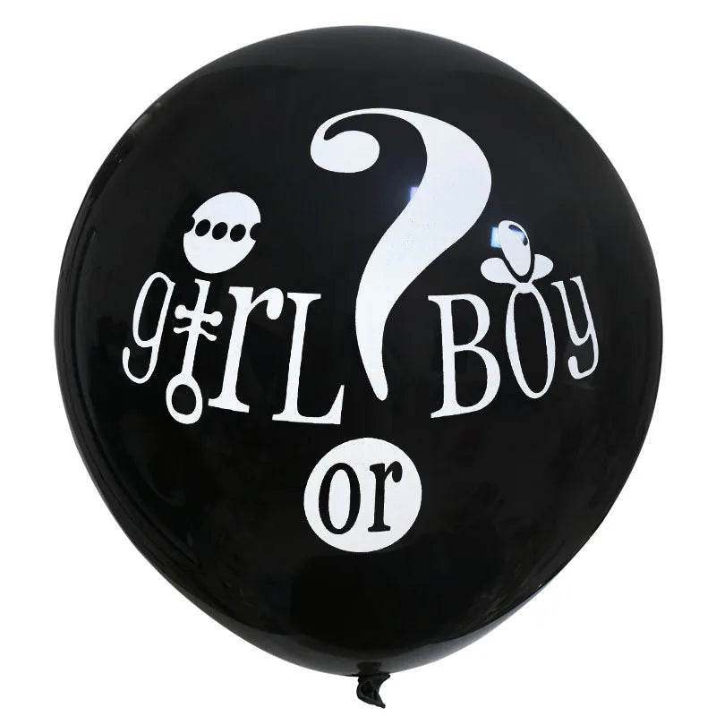 36" Giant Gender Reveal Balloon Set – Blue & Pink Confetti Gender Reveal Balloon Babs 1Pc balloon 1 36inch