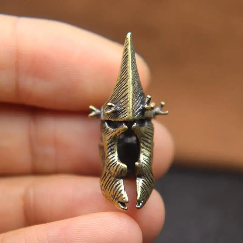Brass Elk Helmet Paracord Pendant – EDC Lanyard Charm Paracord Lanyard Charm Babs 1pc