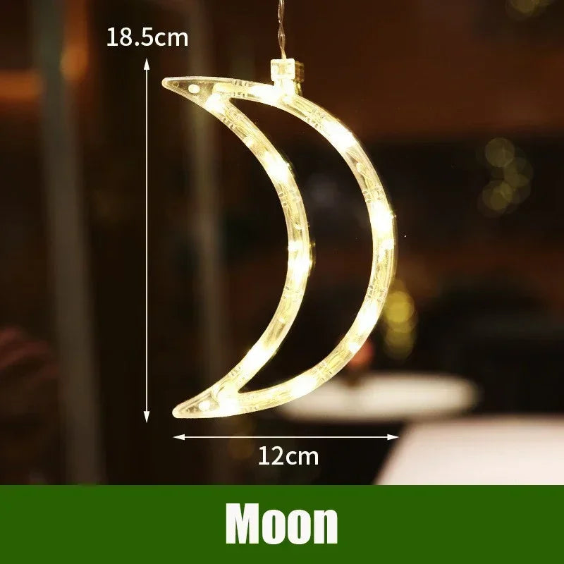 LED Christmas String Lights – Santa Claus Window Suction Cup