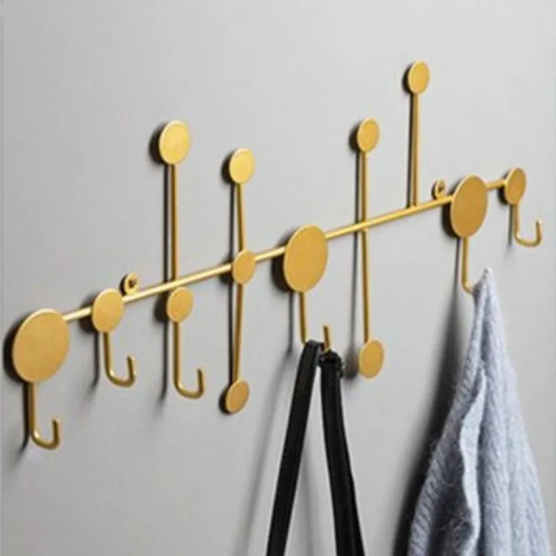 Wall Mounted Metal Coat Rack – 6-Hook Modern Minimalist Design Wall Mounted Coat Rack Babs