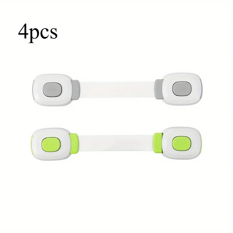Child Safety Locks for Cabinet, Drawer & Refrigerator | Anti-Pinch Child Safety Lock Babs 4pcs